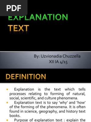 Explanation Text About Social Phenomena Studi Indonesia