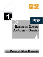 1tema Bases de Datos - Análisis y Diseño Pedro J. Moll Monreal 2014-2015