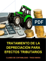 Tratamiento de La Depreciación Para Efectos Tributarios