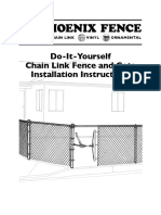 Do-It-Yourself Chain Link Fence and Gate Installation Instructions