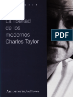 Charles Taylor. La Libertad de Los Modernos