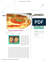 Pizza de Frigideira Caseira - Panelaterapia