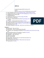 PC 09-10 Skill List