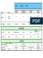 2017 - RM 9 Timetable Term 3