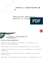 Archivo y Clasificacion de Documentos.