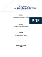 Tesina Sobre Pena de Inhabilitacion