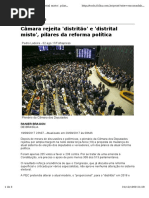 Matéria Jornalística da Folha - Reforma Política