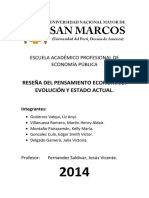 Reseña Del Pensamiento Económico