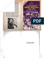 Godio, Julio - El Movimiento Obrero Argentino 1910-1930, Legasa, 1988