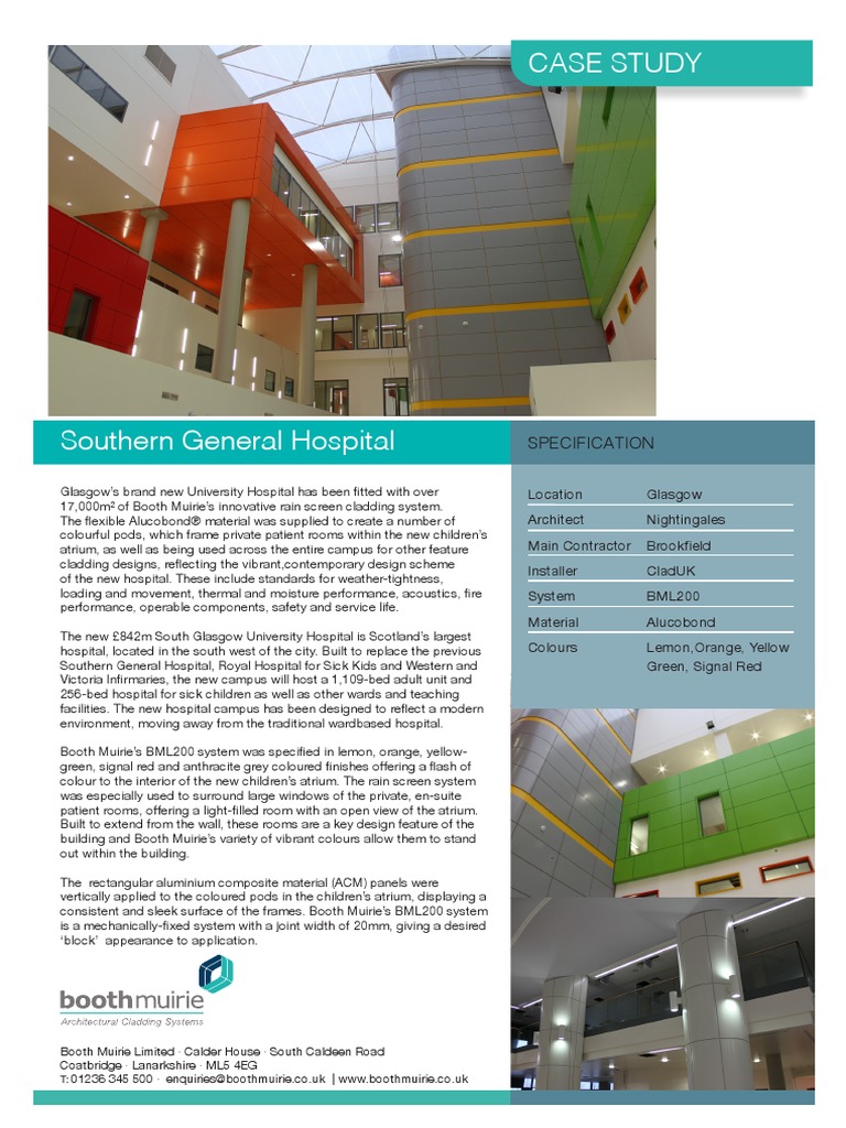 Case Study Booth Muirie South Glasgow Hospital Oct 2015 | PDF ...