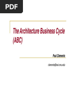 The Architecture Business Cycle (ABC) : Paul Clements