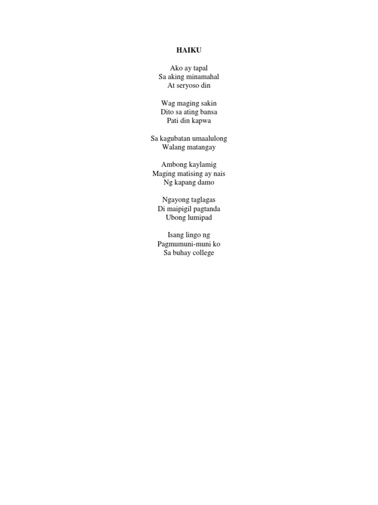 Haiku | PDF