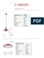 Catalogo de Luminario