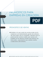 Pronosticos para Empresas en Creacion