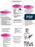 Leaflet Demam Tifoid