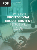 How To Create Professional Course Content People Will Love - Teachable