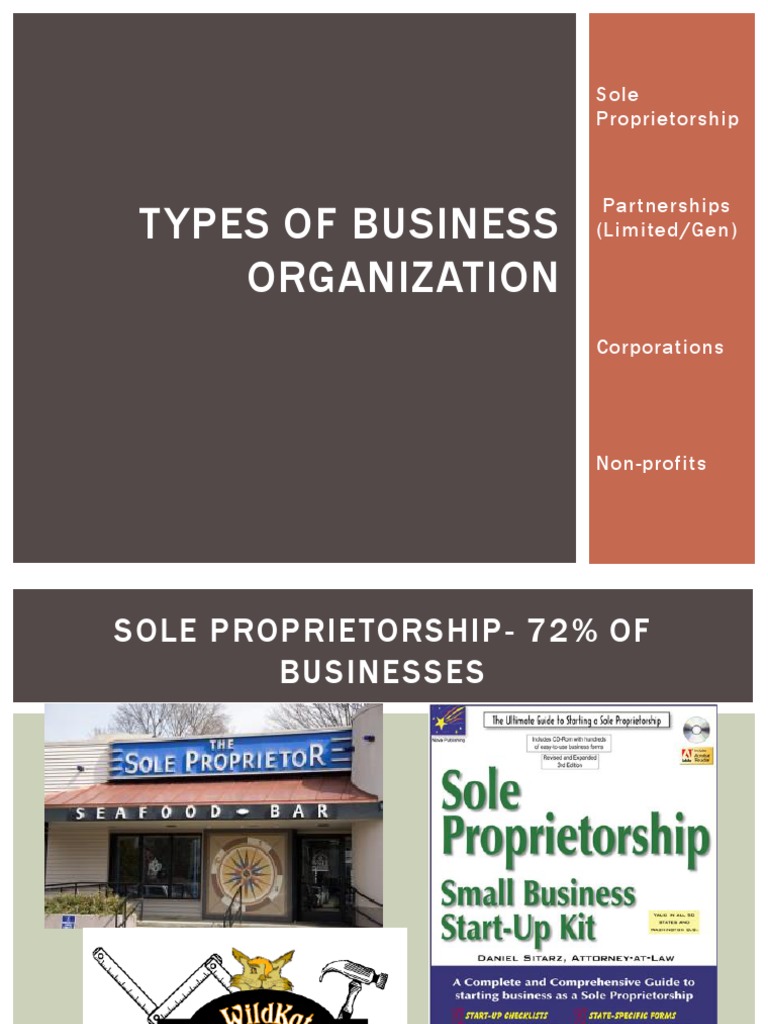 Types of Business Organization | PDF | Partnership | Stocks