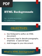 HTML Backgrounds