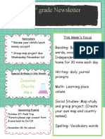 Weekly Newsletter Template TPT