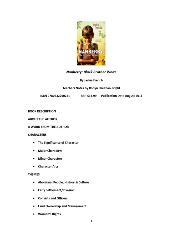 Nanberry Study Indigenous Australians Narration