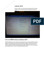Cek Versi BIOS Notebook ASUS