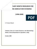 State of Plant Genetic Resources For Food and Agriculture in Nigeria