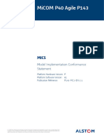 Micom P40 Agile P143: Model Implementation Conformance Statement