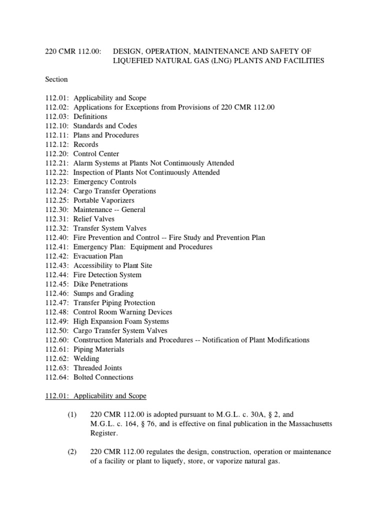LNG Plant Safety and Operations Standards | PDF | Liquefied Natural Gas ...