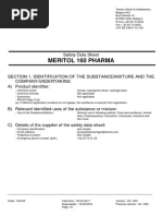 glutathione amresco safety data sheet - Saratoga Int Sforza - PDF Catalogs | Technical Documentation Meritol 160 Pharma Safety Data