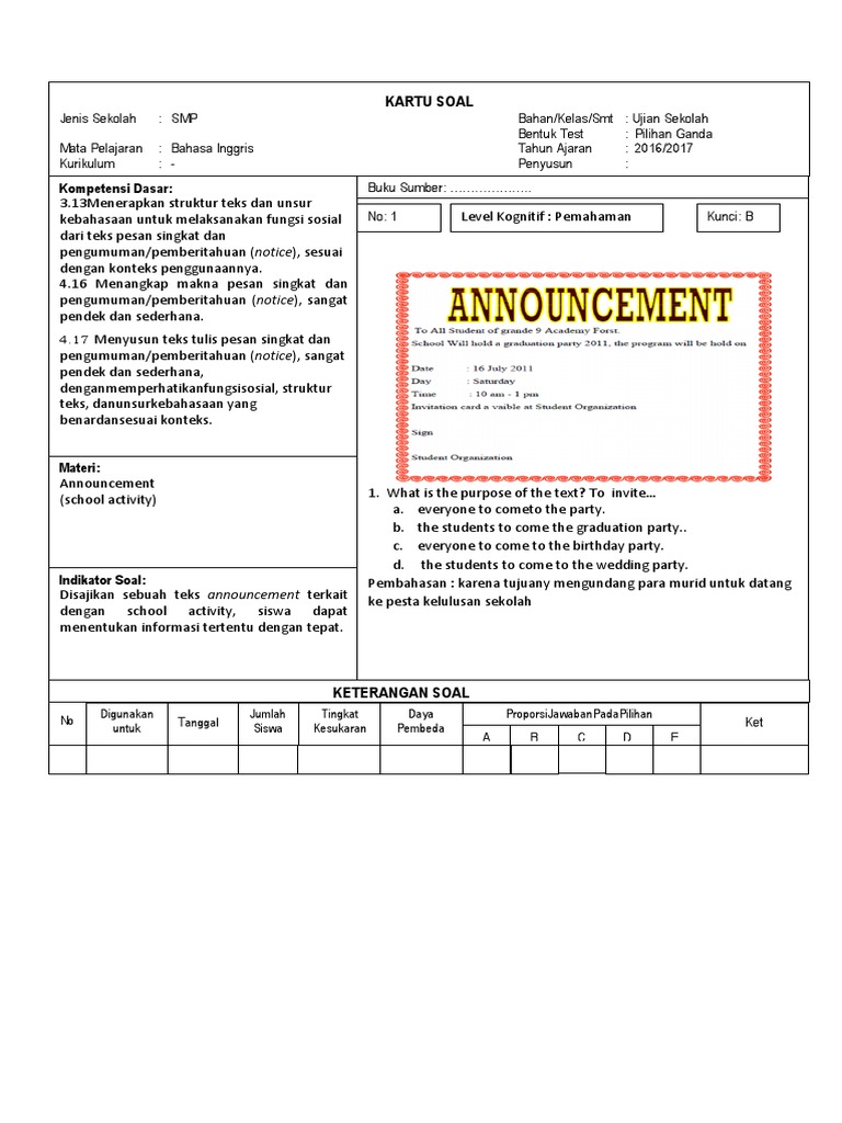 Kartu Soal Paket 3