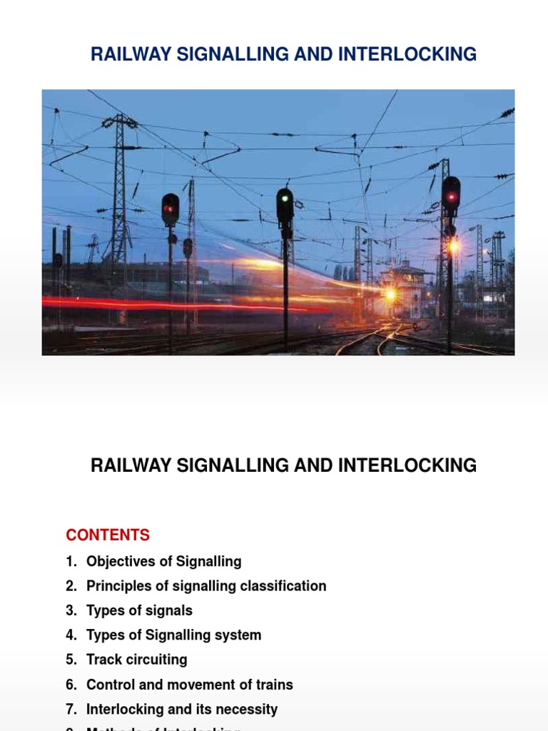 Railway Engineering10 Signalling and Interlocking Track (Rail