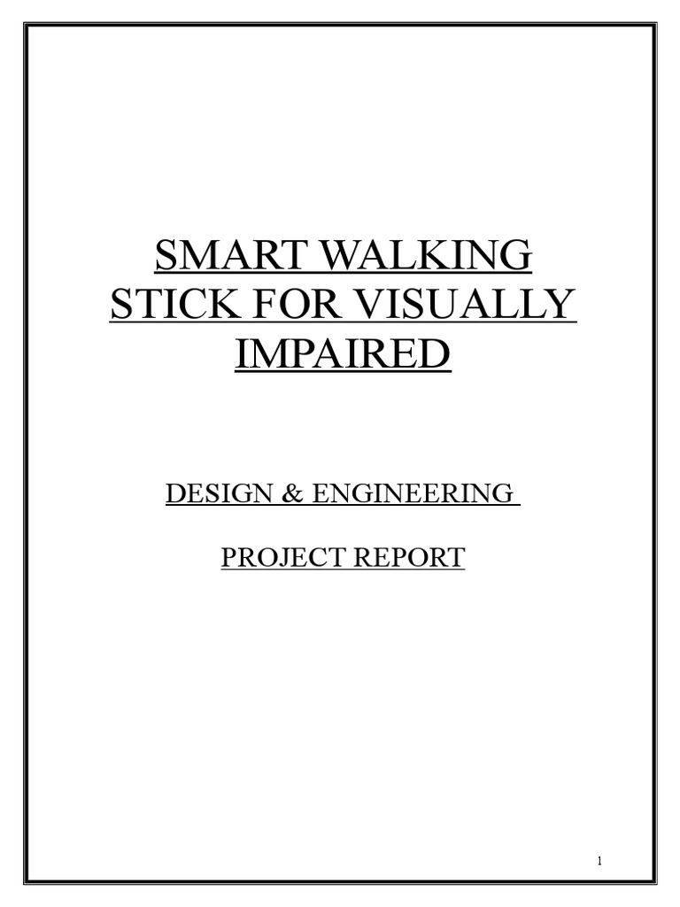 Smart Walking Stick For Visually Impaired | PDF | Speech Synthesis ...
