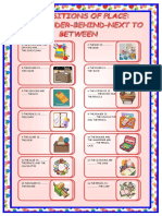 Classroom items and their locations