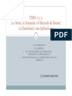 Tema 2 y 3 La Demanda, La Oferta, El Equilibrio y La Elasticidad-Signed