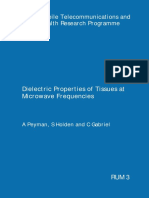 Dielectric Properties of Tissues at Microwave Frequencies