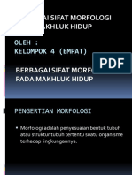 Berbagai Sifat Morfologi Pada Makhluk Hidup