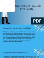 Dasar Menajemen (Manajemen Pelayanan Kesehatan)