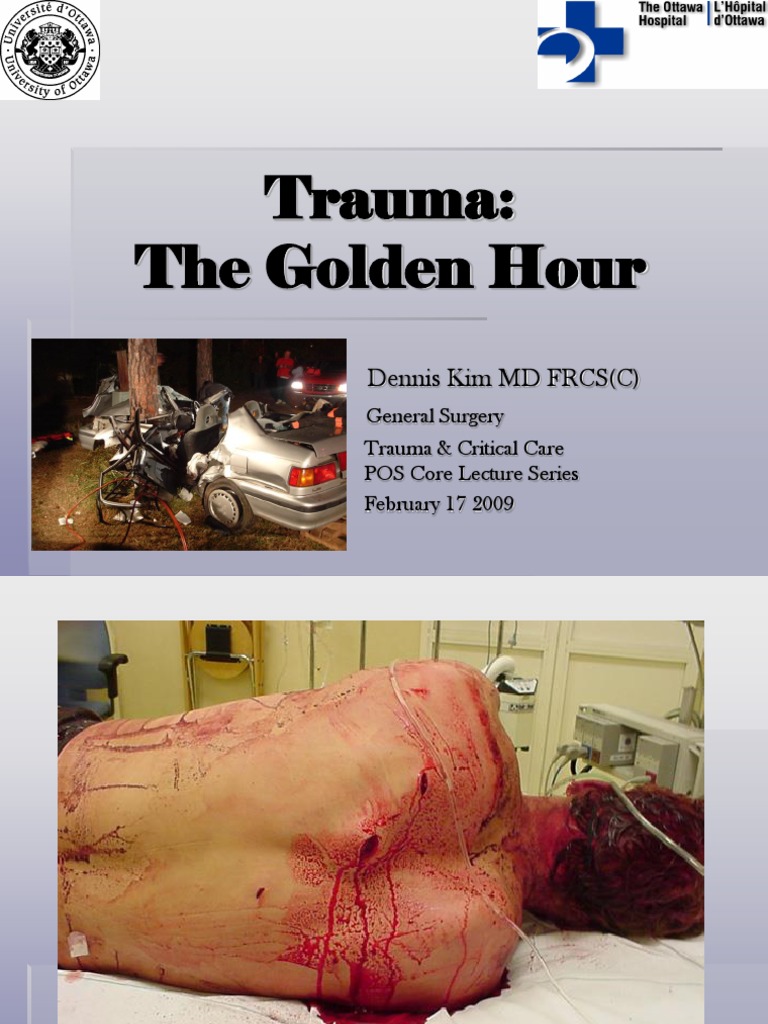 TRAUMA The Golden Hour PDF Shock (Circulatory) Major Trauma