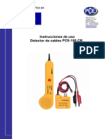 Manual Detector de Cables CB 180 PDF