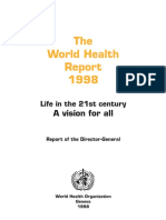 OMS La Salud Mental en El Mundo Informe 1998 Ingles