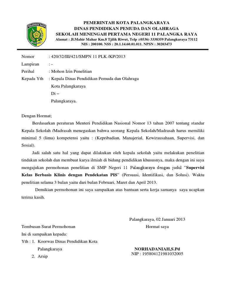 Contoh Kop Surat Dinas Pendidikan Pemuda Dan Olahraga