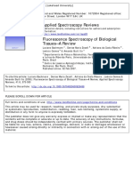 Fluorescence Spectroscopy of Biological Tissue