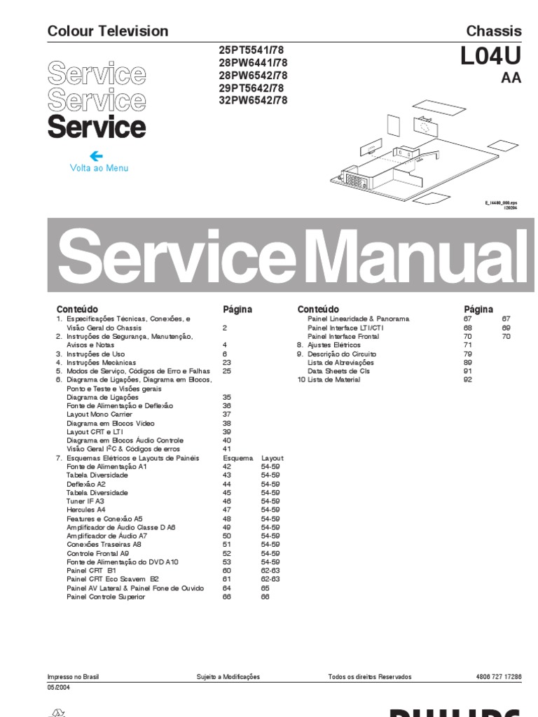 PHILLIPS LCD TV MANUAL - Auto Electrical Wiring Diagram