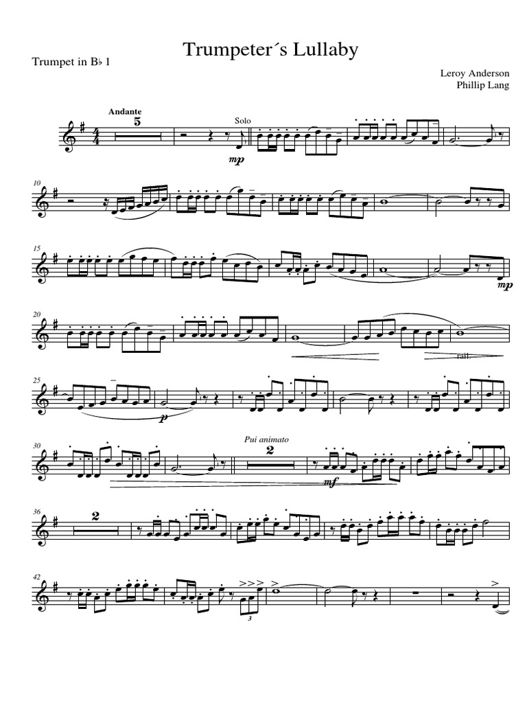 Trumpeters Lullaby OK Trumpet