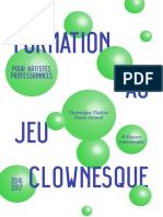 Brochure Interactive - Formation Au Jeu Clownesque Pour Pro - 