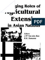 Changing Roles of Agricultural Extension in Asia Nations