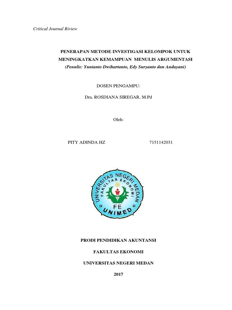 CJR Bahasa Indonesia 2 Jurnal | PDF