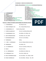 Exercices Nomenclature Correction