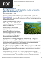 Por Não Ter Caráter Tributário, Multa Ambiental Prescreve Em 5 Anos