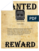 Mayorga Brayan Wanted Poster